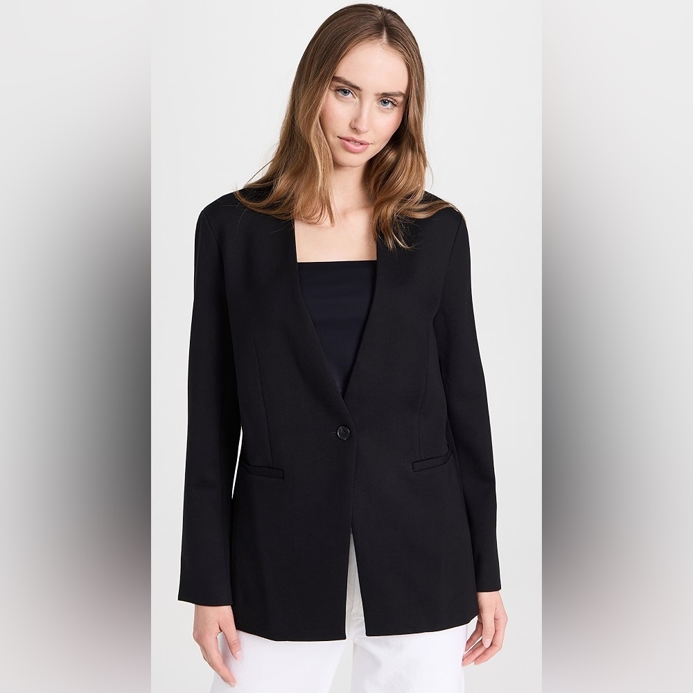 SPANX Navy Open-Front Blazer - Picture 4 of 16